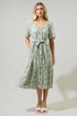 Estrada Floral Haven Tiered Midi Dress